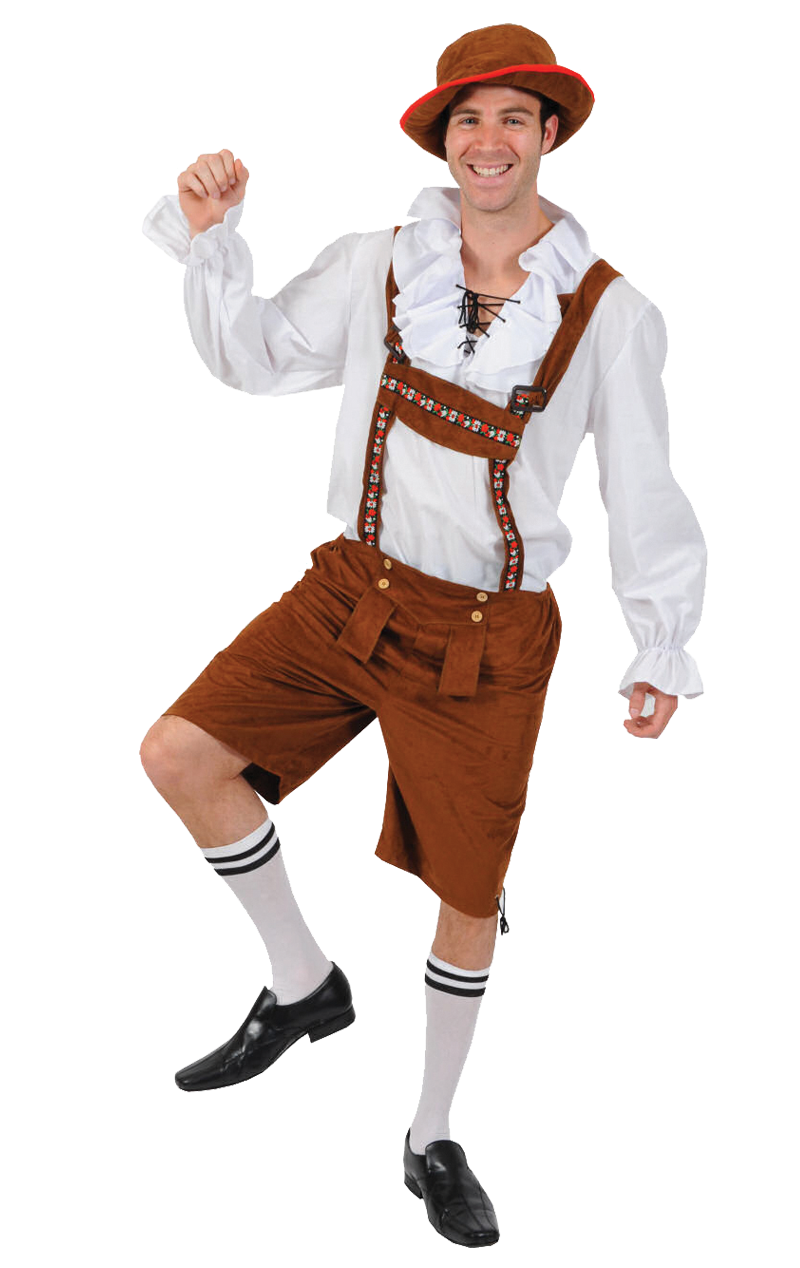 Mens Lederhosen Oktoberfest Costume