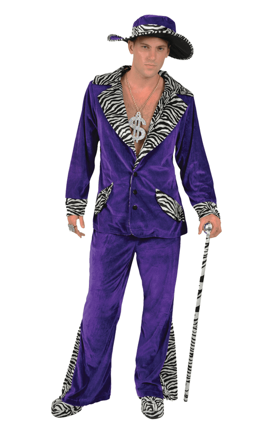 Mens Purple Pimp Costume