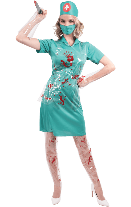 Womens Bloody Horror Nurse Costume