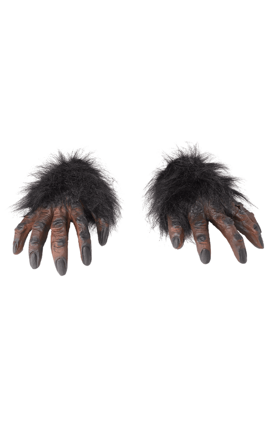 Accessoire de gants de loup-garou noir