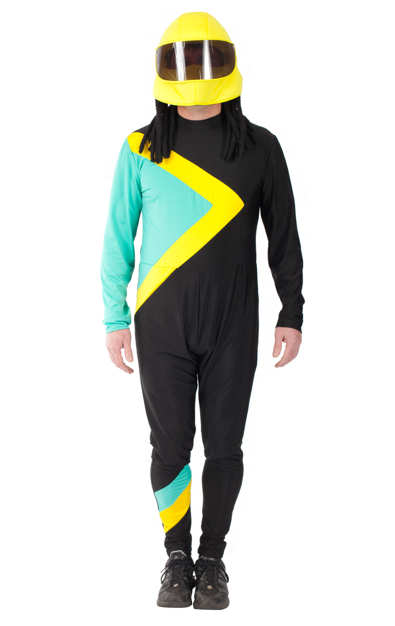 Mens Cool Runnings Costume with Helmet