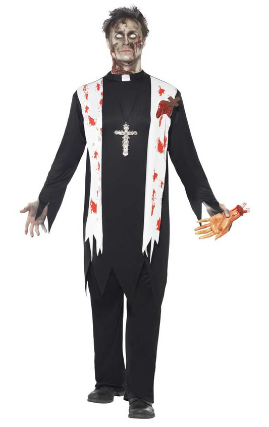 Mens Zombie Priest Costume