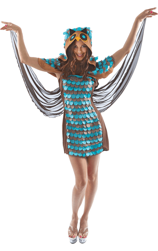 Womens Owl Dress Costume