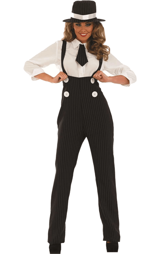 Adult Black Lady Gangster Costume