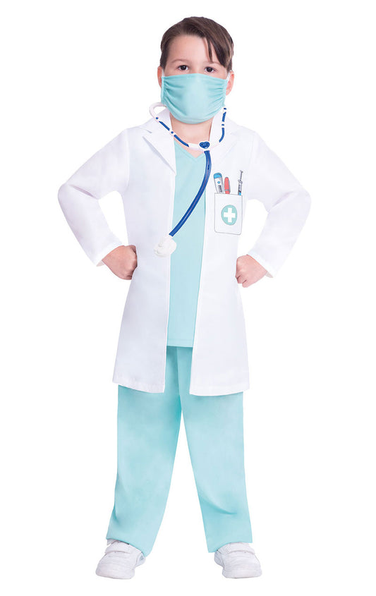 Costume de médecin unisexe pour enfants