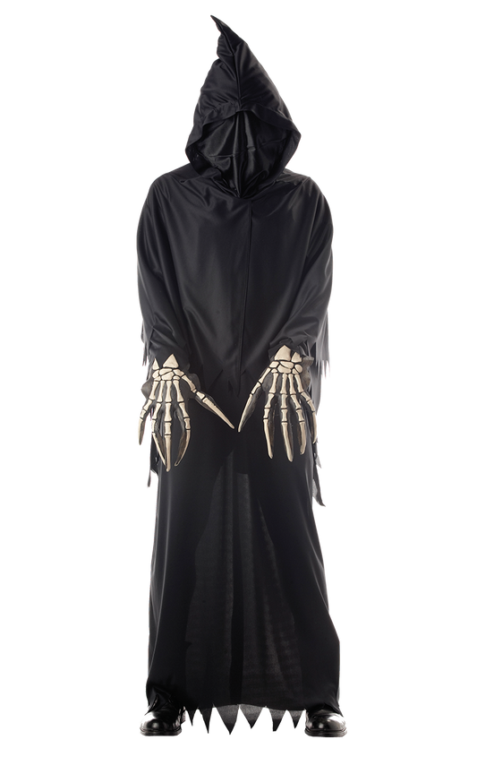 Kids Facepieced Grim Reaper Costume