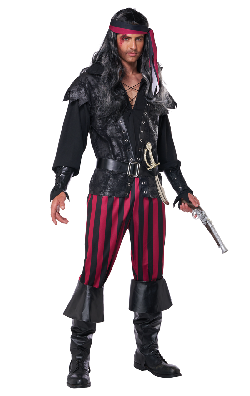 Mens Ruthless Rogue Pirate Costume