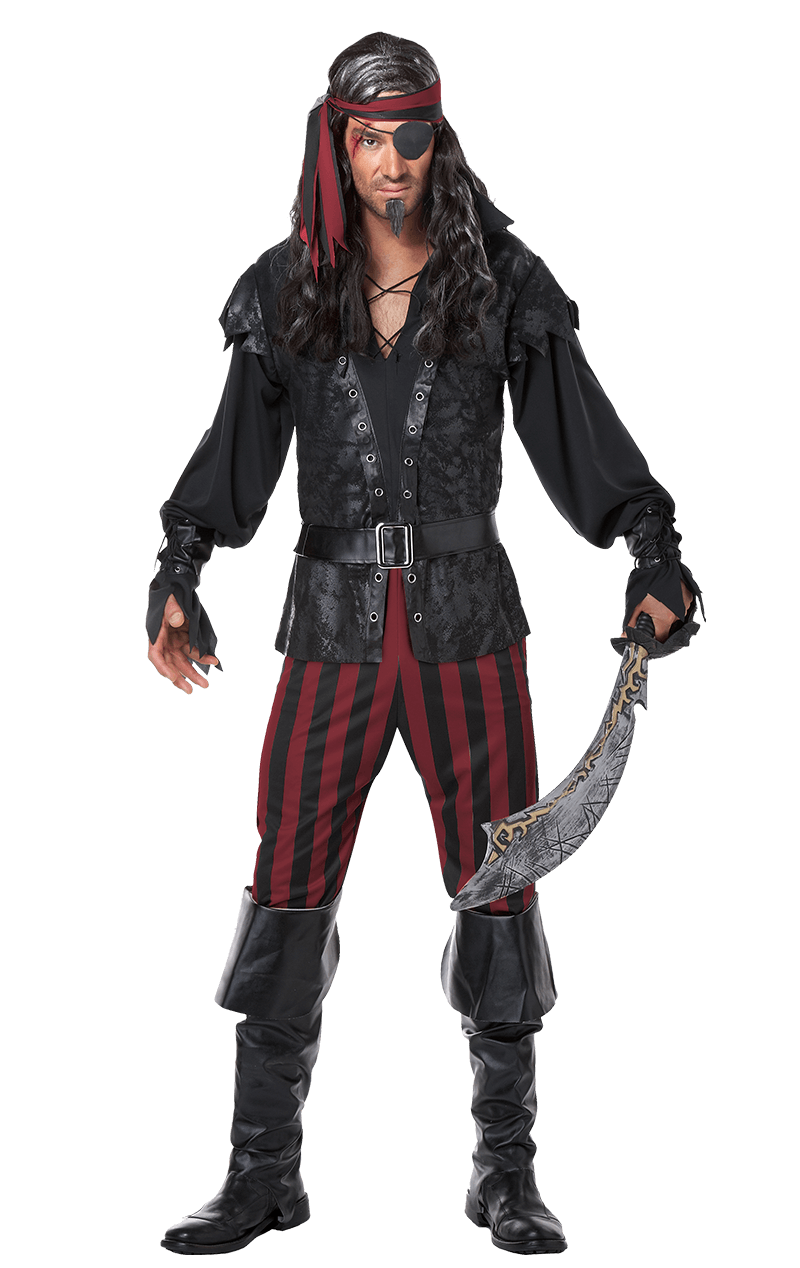 Mens Ruthless Rogue Pirate Costume