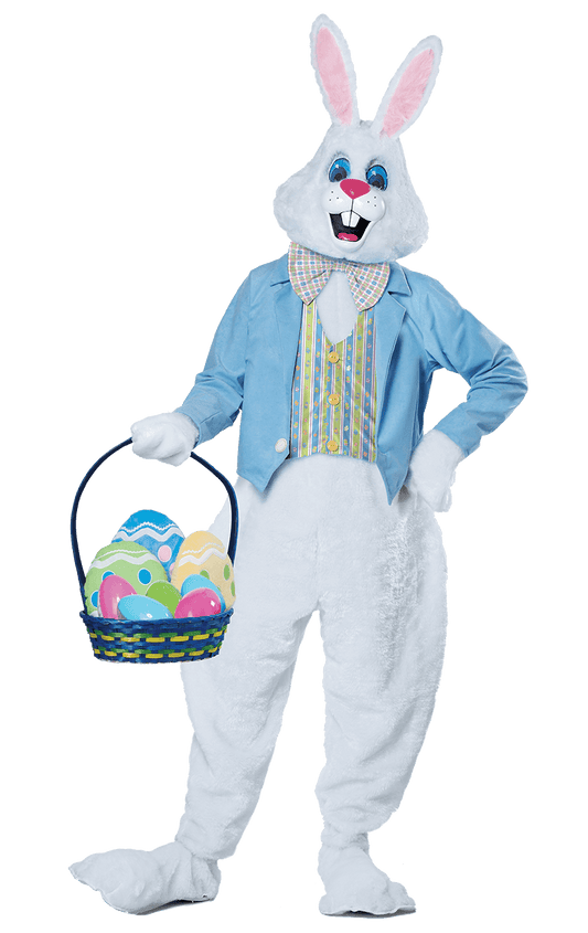 Costume de lapin de Pâques de luxe pour adulte