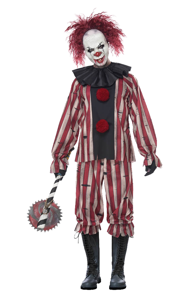 Mens Nightmare Clown Costume