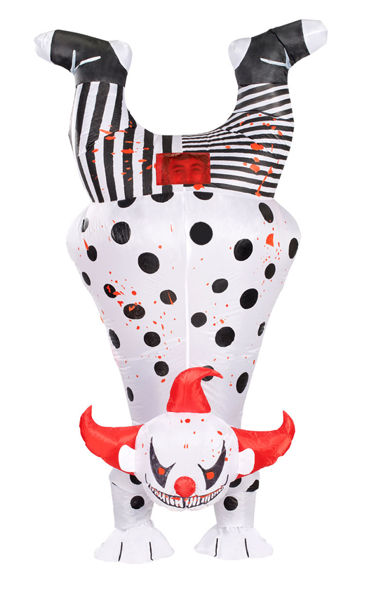 Upside Down Clown Halloween-Kostüm für Erwachsene