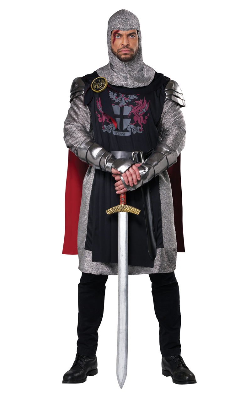 Mens Medieval Knight Costume - fancydress.com