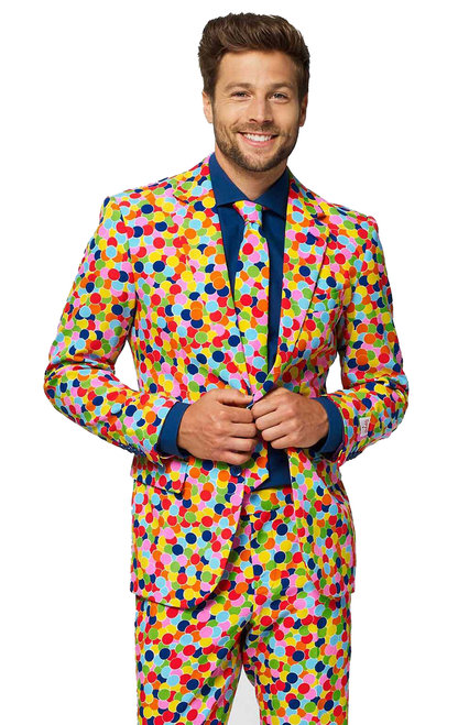 OppoSuits Mens Confetteroni Suit