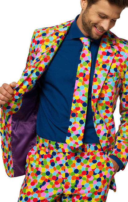 OppoSuits Mens Confetteroni Suit