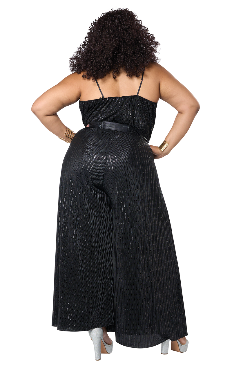 Damen Lets Dance Disco Jumpsuit Plus Size Kostüm