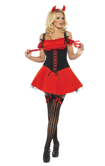 Womens Red Wicked Devil Costume