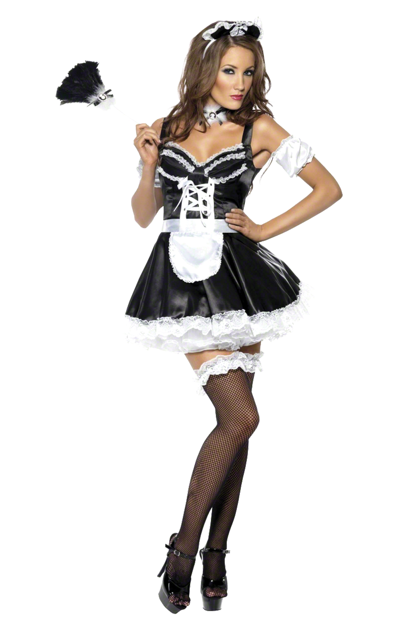 Womens Flirty French Maid Costume