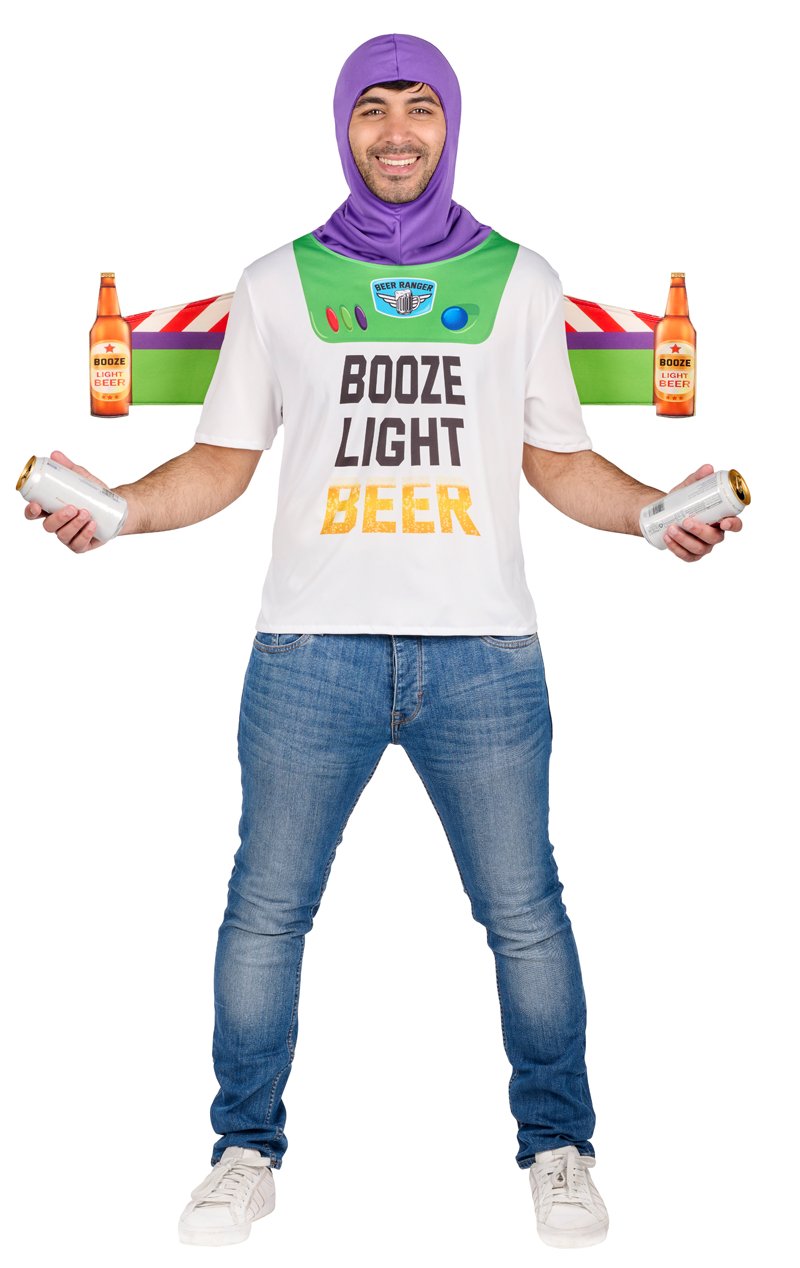 Adult Booze Light Beer Costume - Fancydress.com