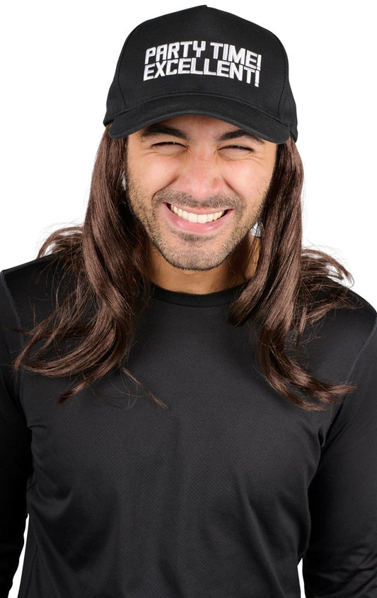 Adult Brown Wig & Hat - Fancydress.com