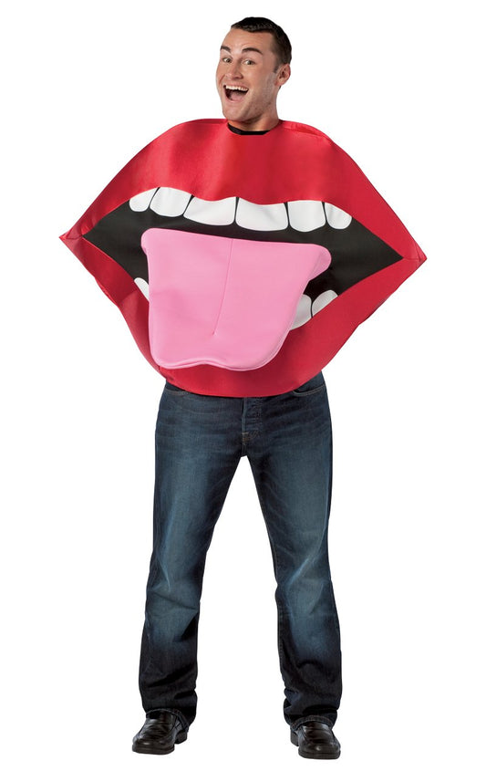 Adult Funny Lips and Tongue Costume - Fancydress.com