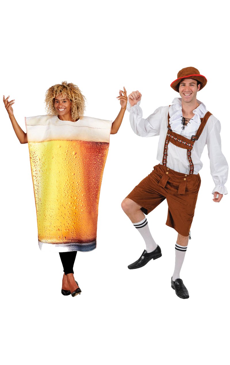 Beer & Bavarian Man Couples Costume - Fancydress.com