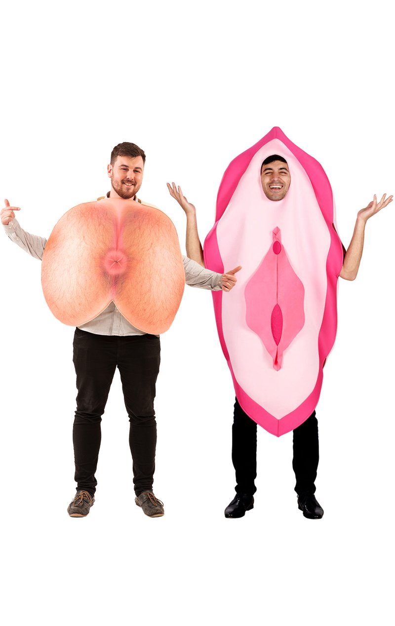 Bum & Female Parts Couples Costume - Fancydress.com