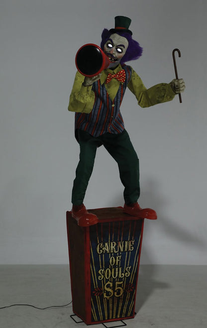 Carnival Barker Animated Halloween Decoration - Fancydress.com