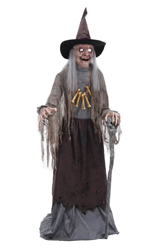 Crown Witch Animated Halloween Decoration - Fancydress.com