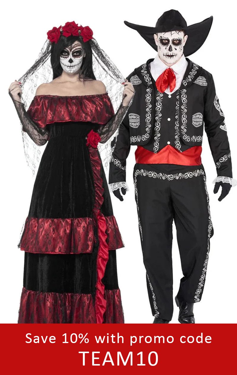 Day of the Dead Couples Costume - Fancydress.com