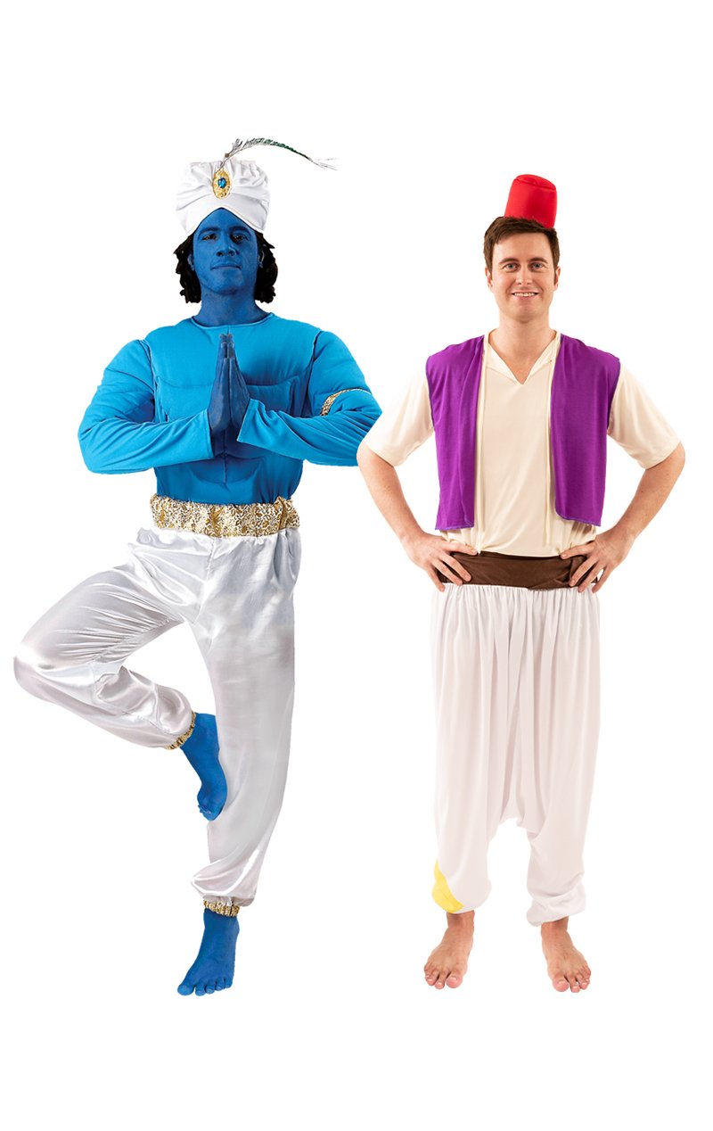 Genie & Aladdin Couples Costume - Fancydress.com
