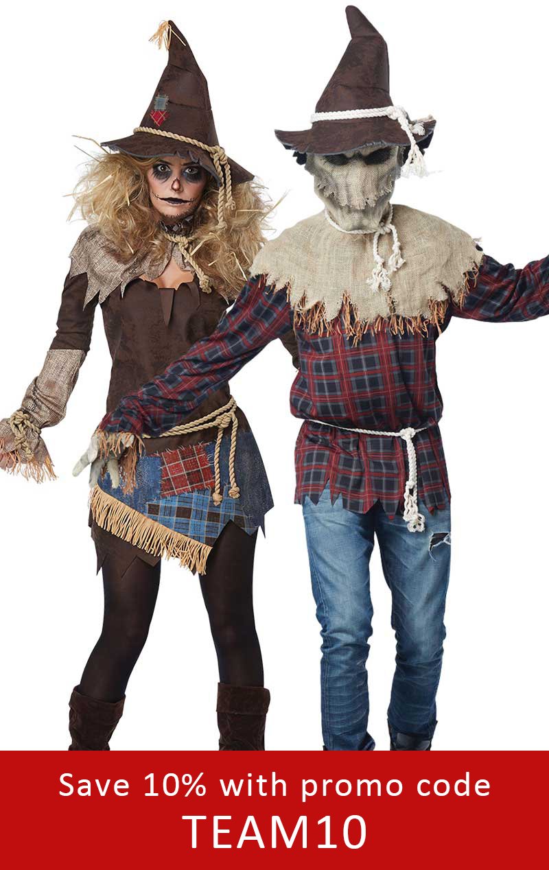 Halloween Scarecrow Couples Costume - Fancydress.com