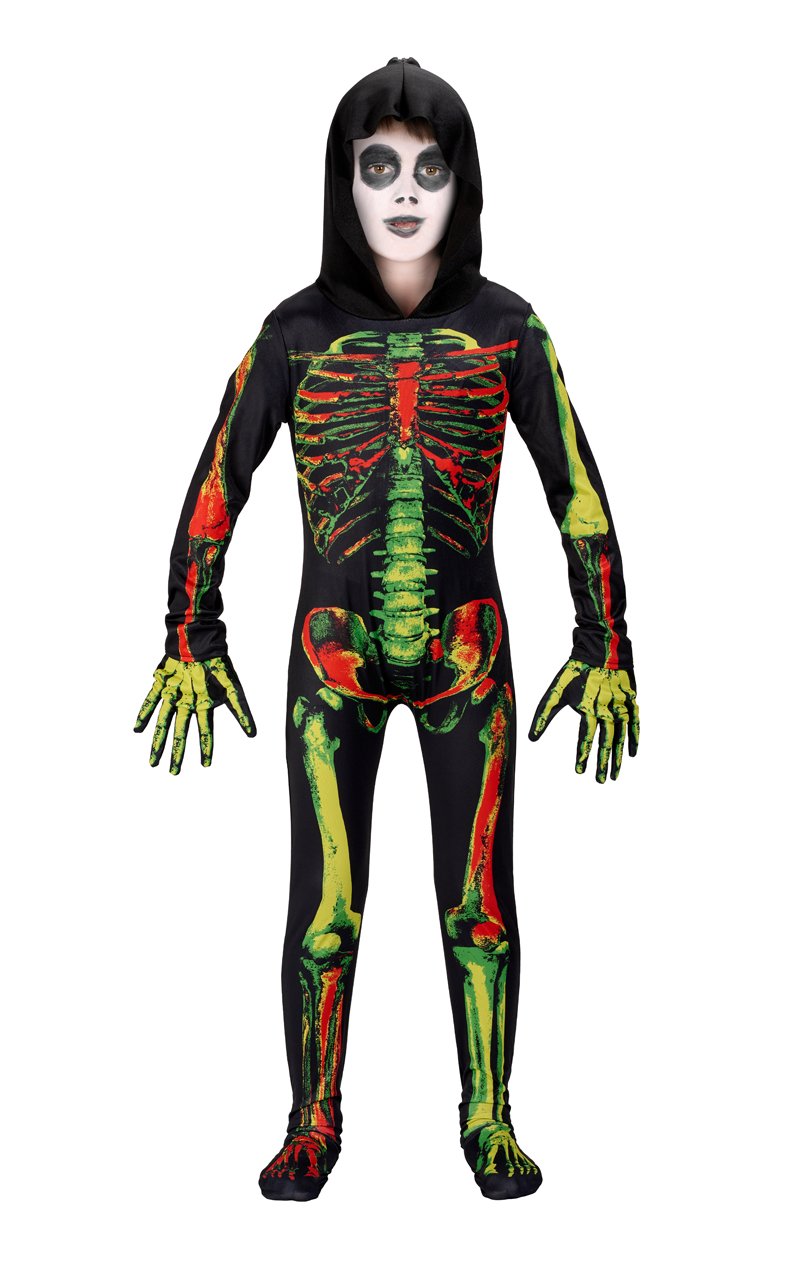 Kids Skeleton Halloween Costume - Fancydress.com