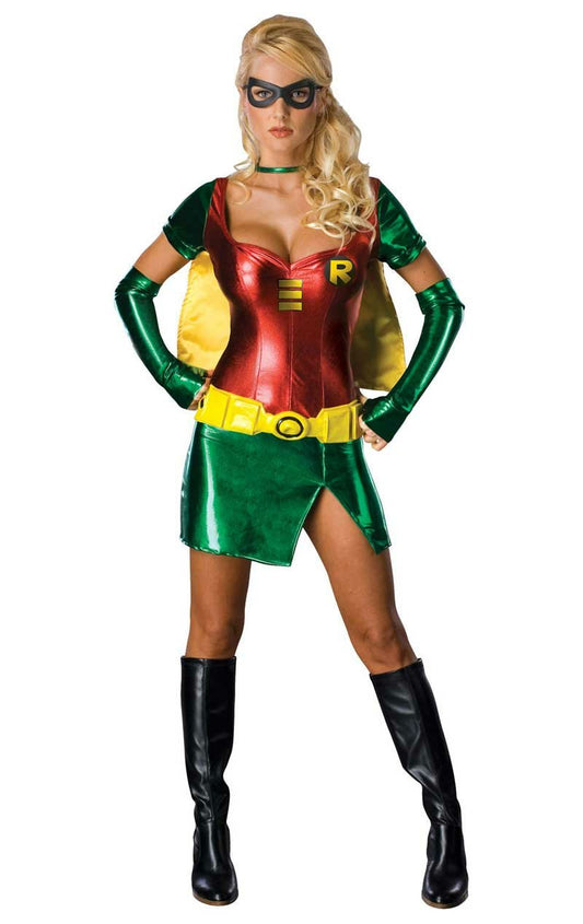 Ladies Superhero Robin Costume - Fancydress.com