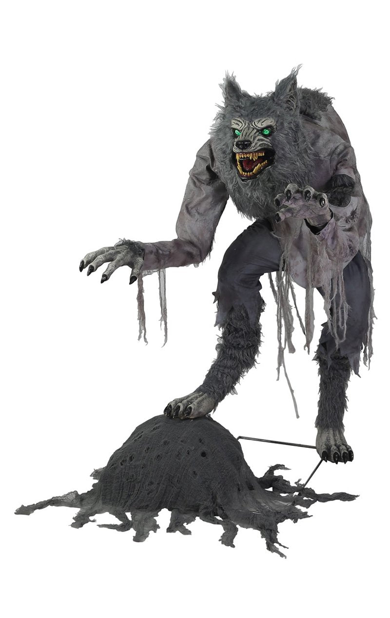 Lanky Werewolf Animated Halloween Decoration - Fancydress.com