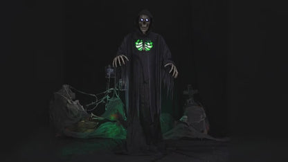 Towering Grim Reaper Animated Halloween Decoration