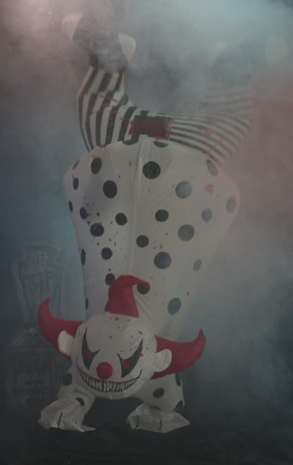 Costume d'Halloween de clown à l'envers pour adulte