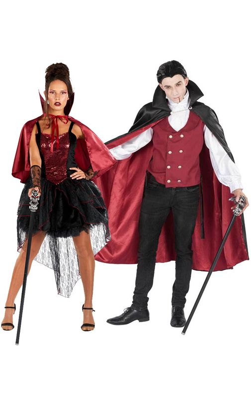 Sexy Vampiress And Vampire Couples Costume