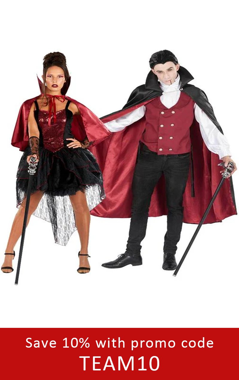 Sexy Vampiress & Vampire Couples Costume - Fancydress.com