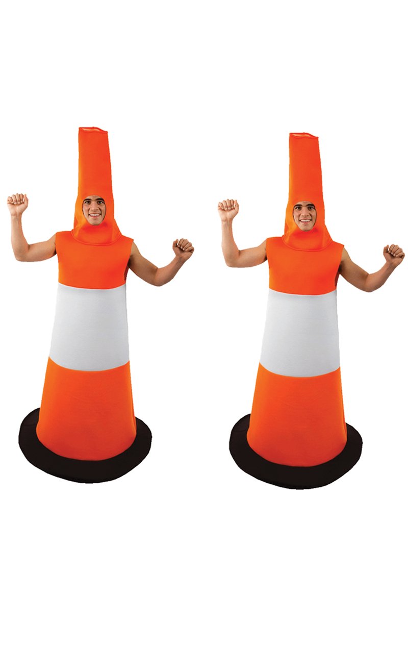 Traffic Cones Couples Costume - Fancydress.com