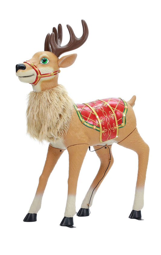 Whimsical Reindeer Animated Christmas Decoration - Fancydress.com