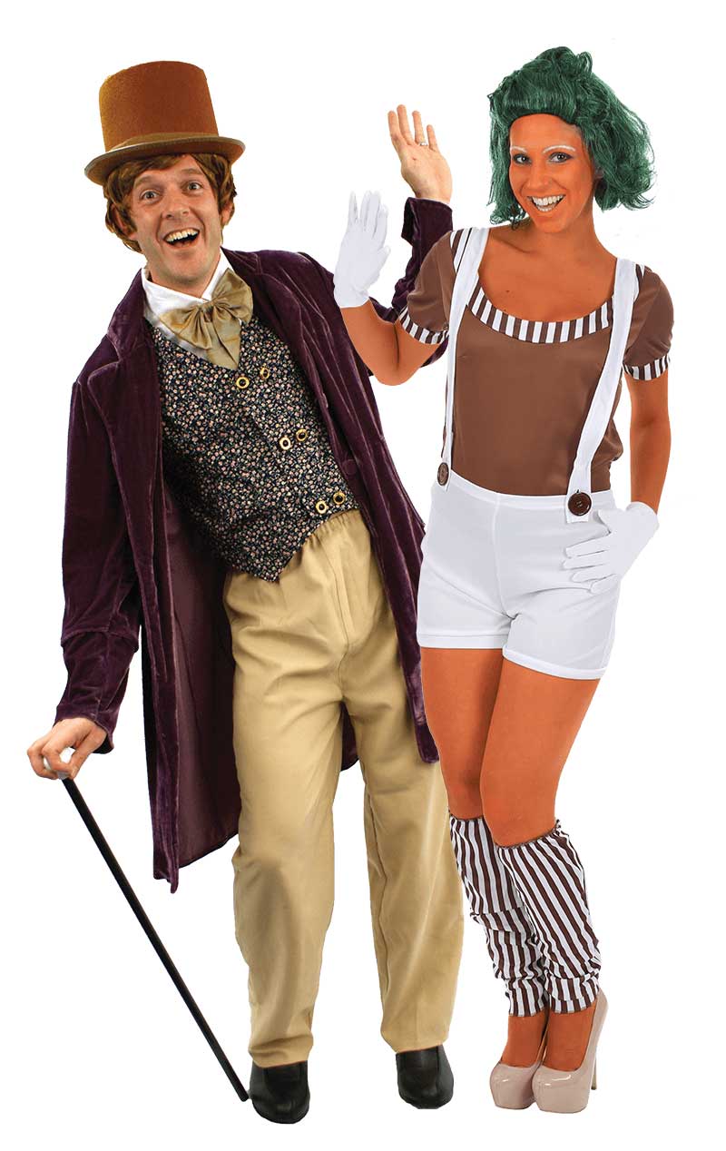 Willy Wonka & Oompa Loompa Couples Costume