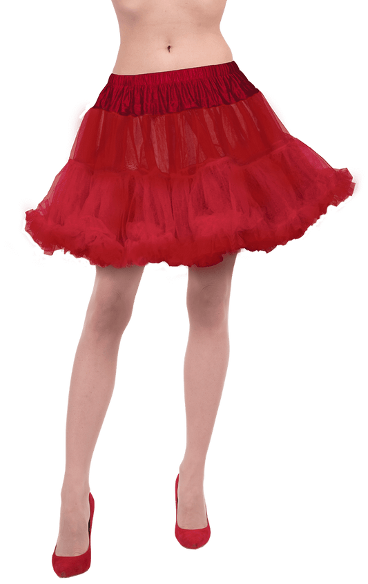 Damen Red Petticoat