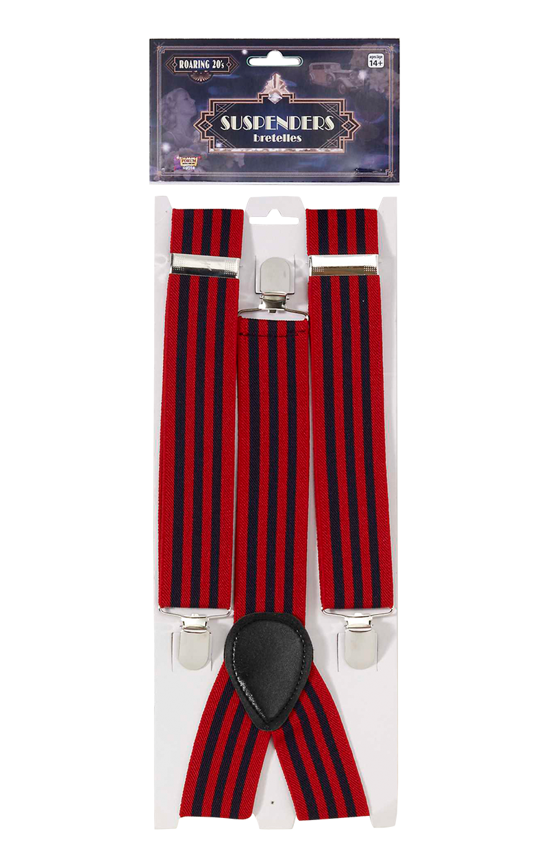 Red Striped Braces