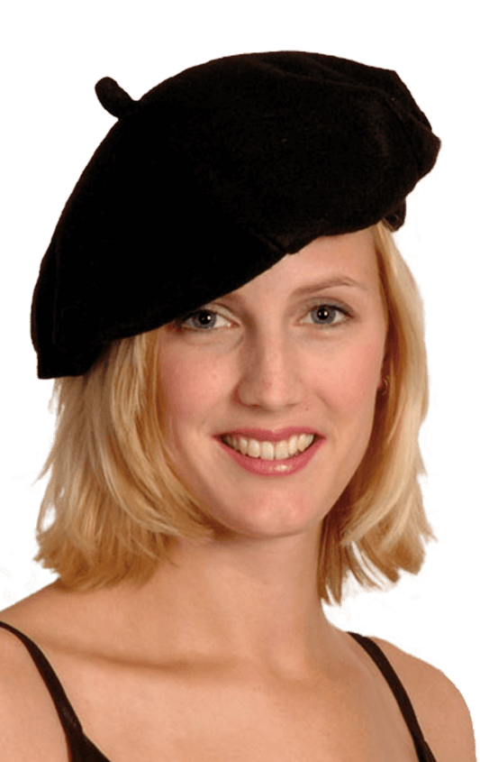 Classic Black Beret Accessory