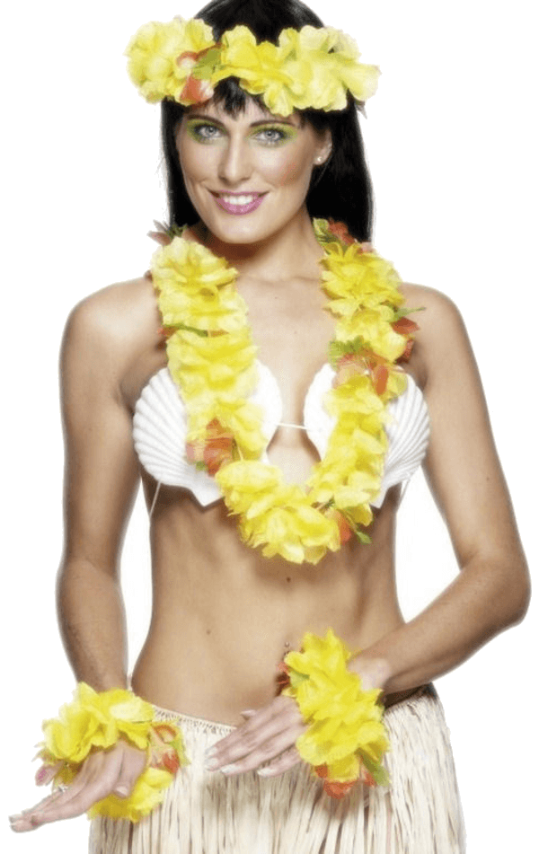 Yellow Leis Set Accessory