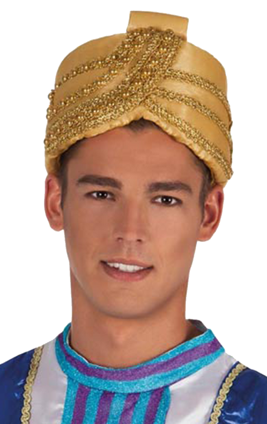 Erwachsene Gold Turban Accessoire