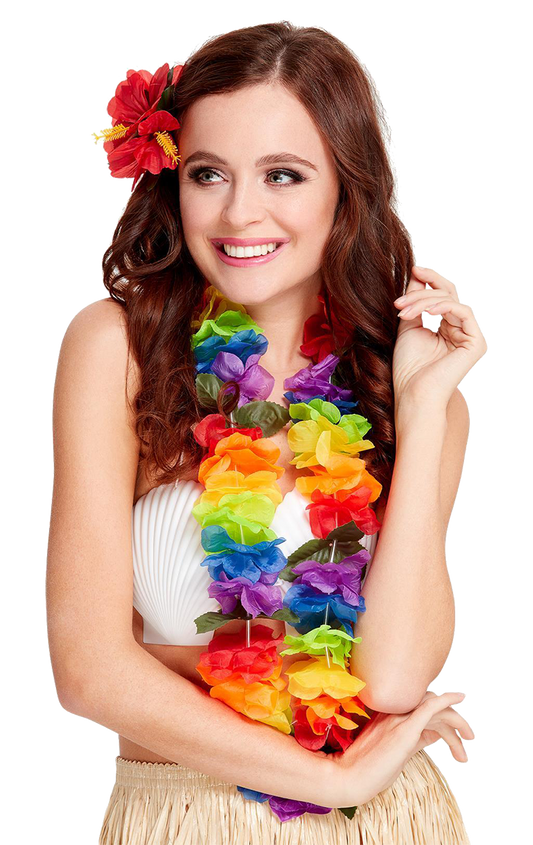 Large Rainbow Hawaiian Lei Garland