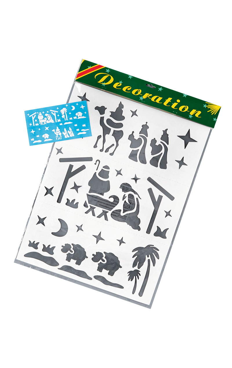 Nativity Christmas Stencil