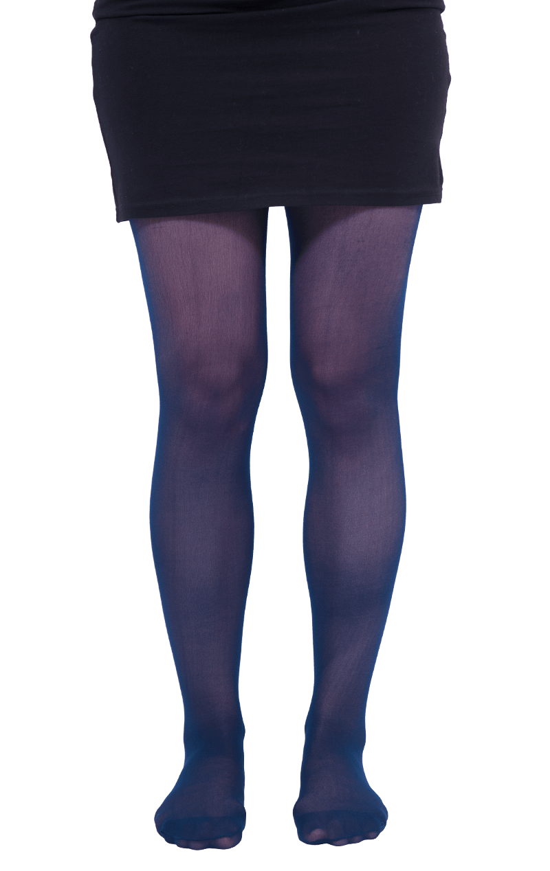 Adult Blue Translucent Tights