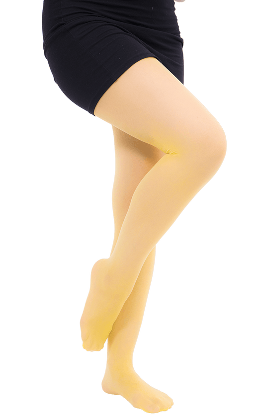 Adult Yellow Translucent Tights